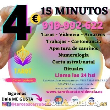 Tarot baratisimo solo 4€ los 15 minutos